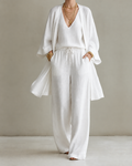 Beatriz | Conjunto de Tres Piezas Efecto Lino