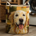 Julia | Cesto de Ropa Acolchado Golden Retriever