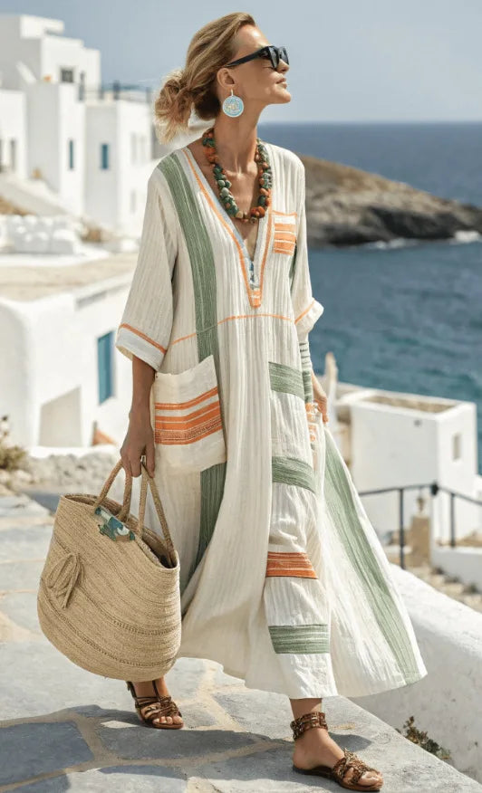 Marlena | Vestido Largo de Aire Costero
