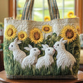 Helewise | Bolso Tote Acolchado Conejitos y Girasoles