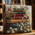 Hortensia | Bolso Tote Acolchado Libros y Margaritas