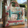 Ebba | Bolso Tote Acolchado Máquina de Coser