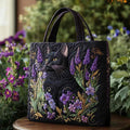 Katharina | Bolso Tote Acolchado Gatos a la Luz de la Luna