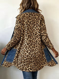 Nieves | Chaqueta Larga de Leopardo con Vaquero